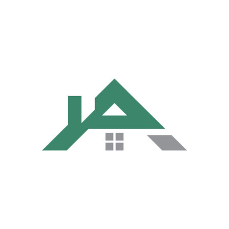 Initial of letter M realty or real estate properties logo company design. house logo with letter M sign. logo templateのイラスト素材