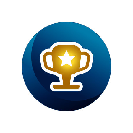 Trophy icon isolated on white background from racing collection. Trophy icon trendy and modern trophy symbol. Vector illustrationのイラスト素材