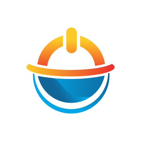 Power off icon trendy and modern power off symbol. Vector illustrationのイラスト素材