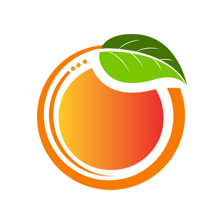 Orange vector trendy and modern orange symbol. Vector illustrationのイラスト素材