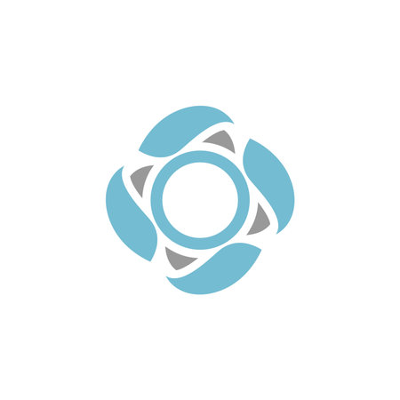 Illustration design logo flower circular for element design. Vector illustrationのイラスト素材