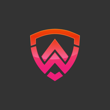 A latter logo summit with shield logo, Modern A Latter Logo Templates.のイラスト素材