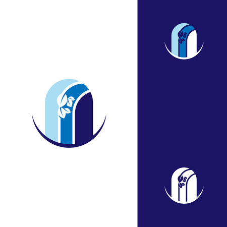 Arbor tree of life logo. Natural product plant growth icon. Botanical wellness spa sign.のイラスト素材