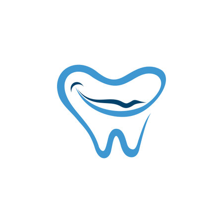 Dental logo vector image. Dental care logo design vector illustration. Dental logo. Orthodontic logo Pro Vectorのイラスト素材