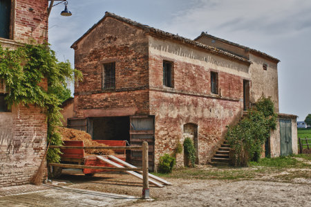 Tuscany small farm in HDRのeditorial素材