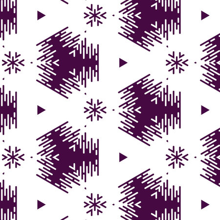Beautiful illustration of magenta color patterns and designs arranged symmetrically. Concept of home...
