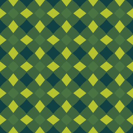 An illustration of a green toned seamless patternの写真素材
