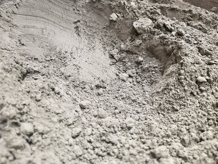 Gray cement powder abstract background,cement powder, before mix to concreteの写真素材