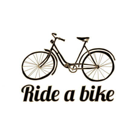 Hand drawn sketch of bike, isolated object, iconのイラスト素材