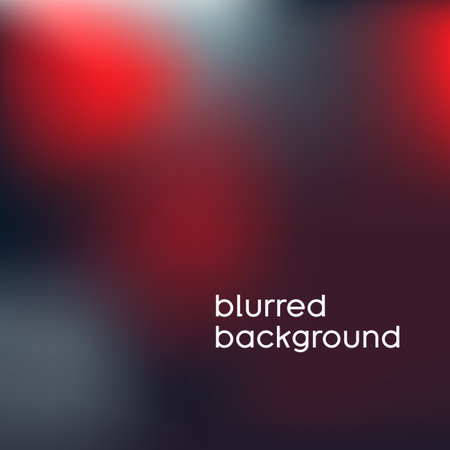 Colorful abstract art blurred background vector. Beautiful bright red and dark blue mesh gradient graphic, modern fancy wallpaper pattern. Defocused illustration for banner, cover, backdrop.のイラスト素材