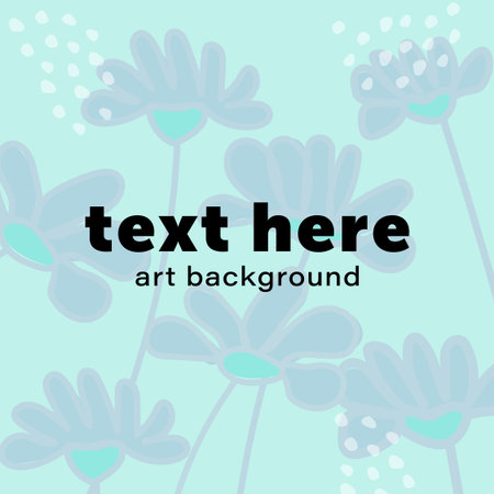 Flower with organic art shape background vector. Floral, abstract freeform pattern. Summer, spring nature blossom template. Beautiful botany artistic design, garden graphic backdrop illustration.のイラスト素材