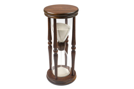 Wooden sandglassの写真素材