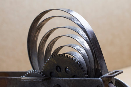 Rest of an old clockwork toyの写真素材