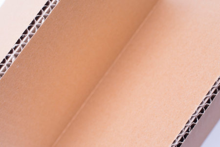 Brown corrugated cardboard as a background