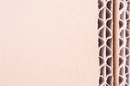 Brown corrugated cardboard as a background