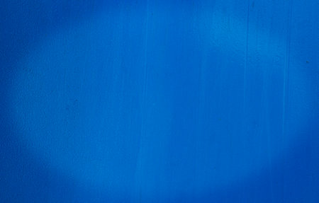 Blue plastic wall as a backgroundの写真素材