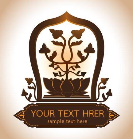 Thailand Art Vector Backgroundのイラスト素材