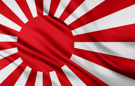 The National Flag of the Japanの写真素材