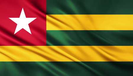 The National Flag of the Togoの写真素材