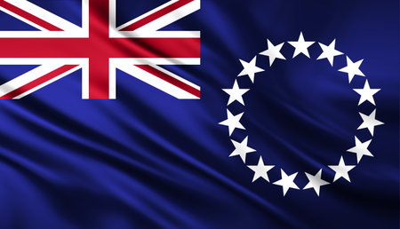 The National Flag of the Cook Islandsの写真素材