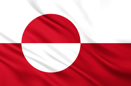 The National Flag of Greenlandの写真素材