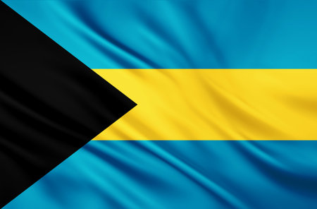 The National Flag of the Bahamasの写真素材