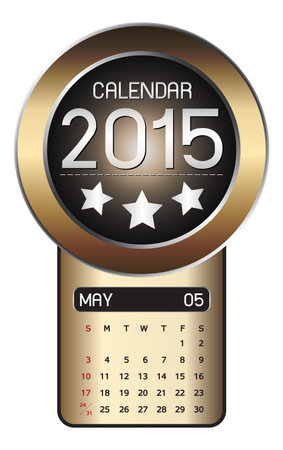 May calendar 2015 Fiber Backgroundのイラスト素材