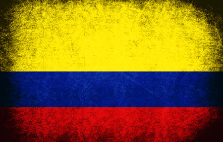 The National Flag of the Colombiaの写真素材