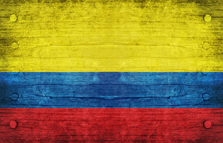 The National Flag of the Colombiaの写真素材