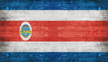 The National Flag of the Costa Ricaの写真素材