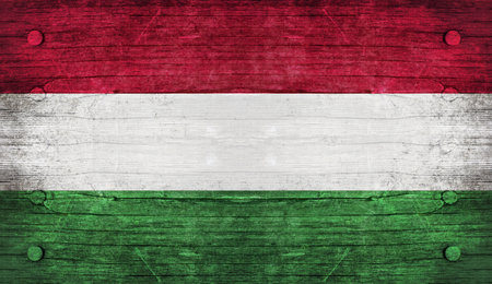 The National Flag of the Hungaryの写真素材