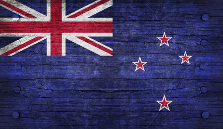The National Flag of the New Zealandの写真素材