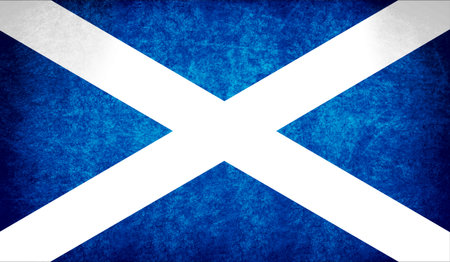 The National Flag of the Scotlandの写真素材