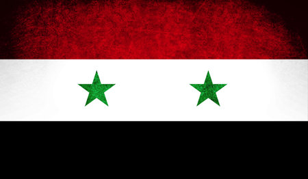 The National Flag of the Syria Wood Textureの写真素材