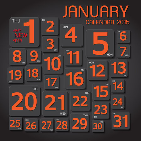 calendar 2015 Abstract backgroundのイラスト素材