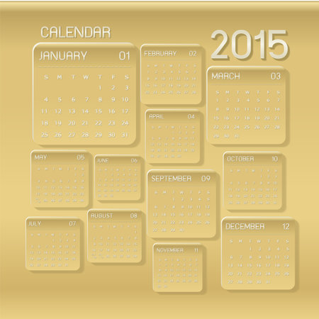 calendar 2015 Abstract backgroundのイラスト素材