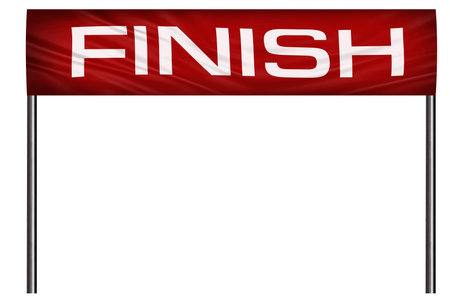 Finish illustrationの写真素材