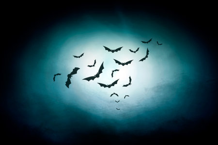 dark night skyの写真素材