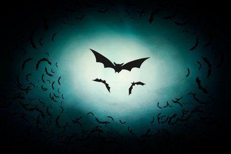 dark night skyの写真素材