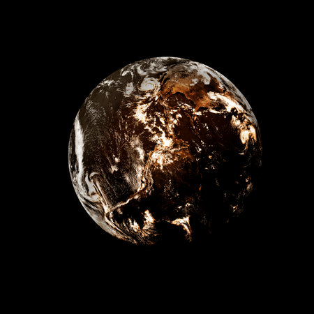 planet and galaxy の写真素材