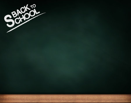 back to school with Writing on a chalkboardの写真素材