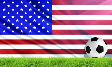 The National Flag of  United States of America USAの写真素材