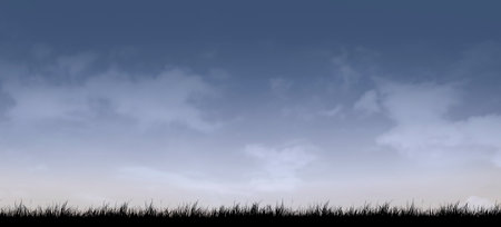 sky silhouette backgroundの写真素材