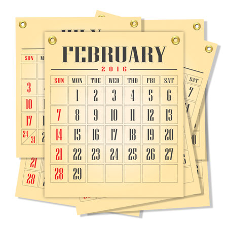 calendar 2016 abstract illustrationの写真素材