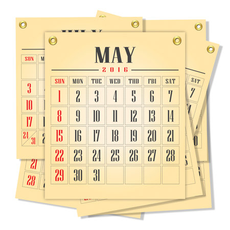 calendar 2016 abstract illustrationの写真素材
