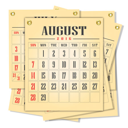 calendar 2016 abstract illustrationの写真素材