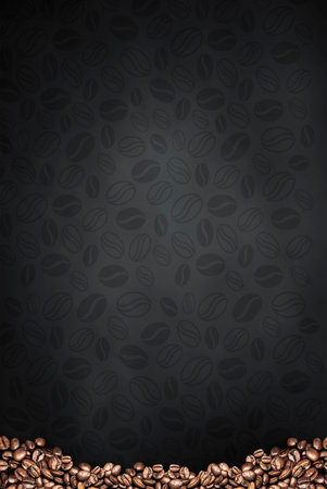 coffee illustration abstract and backgrondの写真素材