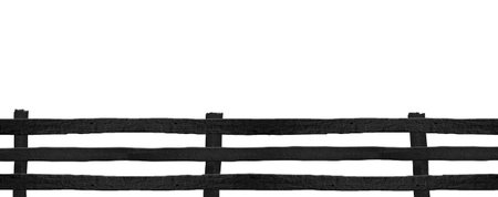 paling and wood isolated imageの写真素材