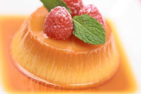 delicious  dessert  made with organic selected ingredientsの写真素材