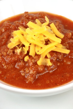 gourmet chili fries made with organic fat free beef and soft delicious potatoes  の写真素材